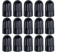 MEAJOO Lot de 15 Bouchons de Valve de Pneu TPMS à Longue Tige, en Plastique Noir pour TR20008 TPMS, Capuchons universels à Longue Tige pour Voitures, VUS, camions, vélos, Motos, vélos