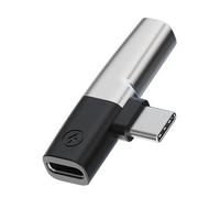 MEAKTSMI Améliore l'adaptateur de son USB C pour smartphones avec fonction de charge et d'écoute de musique. Son USB C et bloc d'alimentation en métal