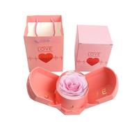 MEAKTSMI Belles fleurs Forever - Magnifiques colliers décorés de fleurs - Ensemble de supports de tiroir pour la surprise de la fête des mères
