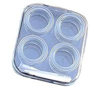 MEAKTSMI Boîte de rangement pratique pour lentilles de contact multi-usage avec pinces et bâton d'aspiration - Parfait pour la maison, le bureau, les voyages, bleu