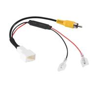 MEAKTSMI Câble adaptateur pour caméra de recul - Câble vidéo - Fiche 4 broches - Faisceau de câbles - Moniteur de recul - Connexion de navigation de voiture