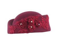MEAKTSMI Chapeau de costume Berets Stewardess Hats Stewardess pour adulte Cosplay Costume d'hôtesses aériennes d'avion