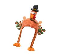 MEAKTSMI Chapeau de dinde de festival confortable. Délicat chapeau de dinde pour adultes qui augmente l'ambiance de Noël et de Thanksgiving