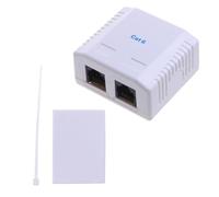 MEAKTSMI Coupleur Keystone CAT6 RJ45 Ethernet Fem vers Fem CAT6 8P8C Extender Câble réseau Inline Modulaire