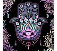 MEAKTSMI Eye of God Tarot Nappe lavable et résistante à l'usure Nappe de tarot pratique pour salle à manger et cuisine