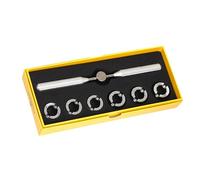 MEAKTSMI Kit d'outils de réparation pour ouvre-montre, boîtier de montre, avec 6 têtes d'engrenage, ouvre-boîtier de montre pour horloger