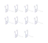 MEAKTSMI Lot de 10 crochets de panneau perforé de supermarché réutilisables en maille - Crochets de rangement résistants à l'usure pour l'organisation des bijoux