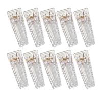 MEAKTSMI Lot de 10 pinces à cheveux en acrylique transparent pour femme et fille