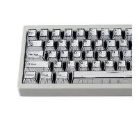 MEAKTSMI Lot de 151 capuchons de clé de hauteur d'origine avec motif artistique noir et blanc pour le clavier mécanique pour ajouter de la personnalité
