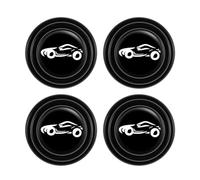 MEAKTSMI Lot de 2 paires de coussinets de protection en caoutchouc pour portière de voiture - Anti-collision - Autocollant de serrure - Joint amortisseur insonorisé - Accessoire de voiture