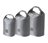 MEAKTSMI Lot de 3 sacs secs étanches portables Accessoires de maison pour activités de plein air camping et voyage Utilisation décontractée, gris