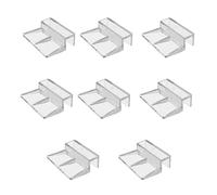 MEAKTSMI Lot de 8 clips pour couvercle d'aquarium sans cadre - Installation facile - Support acrylique pour aquarium