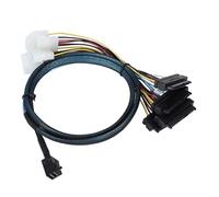 MEAKTSMI MiniSAS SFF-8643 Interfaces internes SFF 8482 29 broches avec grande puissance 4P pour extension de stockage de données