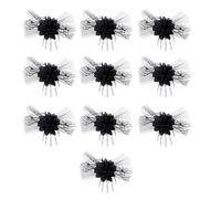 MEAKTSMI Pince latérale en tulle d'Halloween Décoration Halloween Sites de fête Pince à cheveux Crâne Accessoires de cheveux décorés pour femmes