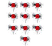 MEAKTSMI Pince latérale en tulle d'Halloween Décoration Halloween Sites de fête Pince à cheveux Crâne Accessoires de cheveux décorés pour femmes