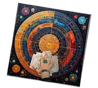 MEAKTSMI Univers Planète Tarots Nappe Cartes de Dieu Table Tapisserie Astrologie Sorcellerie Deck Décoration Tissu