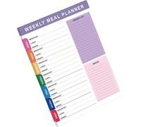 Meal Planner Notebook, Healthy Diet Tracker, Weekly Food Tracker, Diet Planning Note Pads with With 60 Sheets, A5 Size for Men and Women, 8.27x5.59x0.35 Inches
