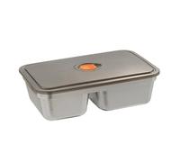 Meal Prep Container, Lunch Box, 8.66x5.75x2.28 Inches, Leakproof Food Storage, Portable Meal Organizer with Two Dividers, Sturdy Design for Kitchen, Work, Travel, School, Fridge, Picnic, Gym