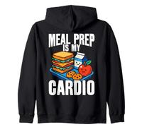 Meal Prep est ma travailleuse de Cardio Food Service Lunch Lady Sweat à Capuche