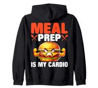 Meal Prep est ma travailleuse de Cardio Food Service Lunch Lady Sweat à Capuche
