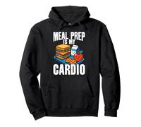 Meal Prep est ma travailleuse de Cardio Food Service Lunch Lady Sweat à Capuche