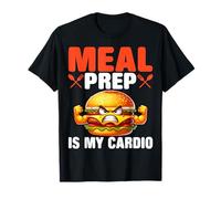 Meal Prep est ma travailleuse de Cardio Food Service Lunch Lady T-Shirt