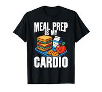 Meal Prep est ma travailleuse de Cardio Food Service Lunch Lady T-Shirt