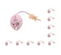 Mealoodiousmusea Lot de 10 souris électriques interactives pour chat, faciles à et durables, robustes et durables, jouets électriques pour chat, comme indiqué sur la photo
