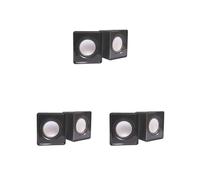 Mealoodiousmusea Lot de 3 haut-parleurs universels pour ordinateur portable et ordinateur portable - Mini USB - Noir