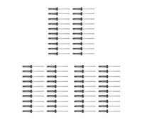 Mealoodiousmusea Lot de 3 rivets tri-grip en aluminium pour kayak, canoë, bateau