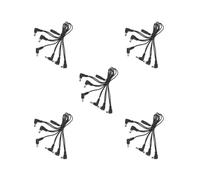 Mealoodiousmusea Lot de 5 adaptateurs pour pédales d'effet guitare électrique 9 V 1 A câble d'alimentation 6 voies