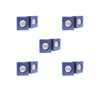 Mealoodiousmusea Lot de 5 haut-parleurs universels pour ordinateur portable, caisson de basses, mini USB filaire, son surround pour ordinateur portable, accessoires de salon, bleu