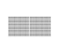 Mealoodiousmusea Lot de 60 tiges de fléchettes en plastique 54 mm Noir