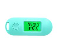 Mealoodiousmusea Montre numérique électronique Fonction lumineuse Portable et Pratique Cadeaux ABS Digital Electronic Pocket Watch Trou de suspension Vert, Vert, as description