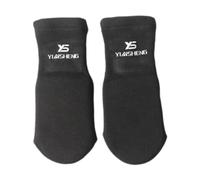 Mealoodiousmusea Protège-cheville Muay Thai pour sparring, grappling, coups de pied, noir, taille L