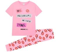 Mean Ensemble pyjama long pour femme 100 % coton peigné 36-54, Mean Girls, 46-48