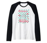 Mean Girls Get in Loser Girly Checkerboard Y2K Movie Manche Raglan