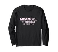 Mean Girls Pastel Le Mercredi, Nous Portons Un Logo D'en-tête Rose Manche Longue