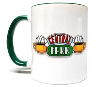 Mean Muggin Central Perk Friends Tasse en céramique bicolore Grade A 325 ml Emballage en mousse Idéal pour toute boisson Illustration des deux côtés