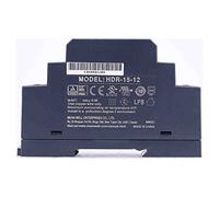 MEAN WELL Alimentation sur rail DIN 1SU ultra mince en forme de pas - 12 V 1,25 A 15 W - HDR-15-12