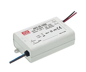 MEAN WELL APC-35-350 Pilote LED Courant constant 35 W 0,35 A 28-100 V/DC Intensité non variable Protection de surcharge