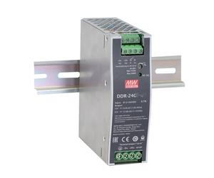 MEAN WELL Convertisseur DC-DC de type rail DIN 240 W, 16,8 à 33,6 V CC, entrée 24 V, sortie 10 A