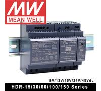 Mean Well HDR-15 30 60 100 150 série DC 5V 12V 15V 24V 48V Meanwell Ultra mince étape forme DIN Rail alimentation