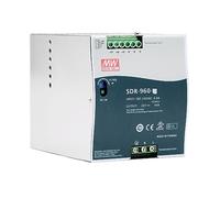 MEAN WELL SDR 960 W 24 V 40 A Alimentation à découpage, sortie unique AC-DC Rail DIN SDR-960-24 Convertisseur d'alimentation Transformateur pour automatisation d'usine, équipements électromécaniques