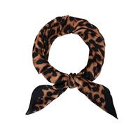 MEANBEAUTY Femme Bandana Écharpe Square Carré 70 x 70 cm Satin de Soie Multifonction Floral Impression Foulard