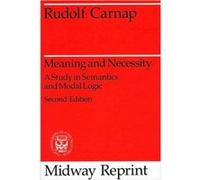 Meaning and Necessity by Rudolf Carnap Paperback Book Rudolf Carnap (Auteur)