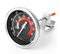 MEANLIN MEASURE Thermomètre précis, grand cadran HD 3.3 pouces et jauge de température étanche pour accessoires BGE, thermostat pour couvercle en forme de dôme en acier inoxydable