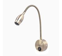 Meanyee Lampes de lecture murales flexibles Lampe de chevet avec interrupteur,1 * 3W 3000K MY-B032