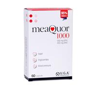 Meaquor 1000 Oméga-3 IFOS 5-Star Certificat (60 gélules) - 1000mg de dose EPA et DHA, 95% d'Oméga 3 - Sans métaux lourds, sans arrière-goût