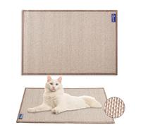 Mearrcgo Tapis Griffoir pour Chat [1 Pièce] - 60 X 40 CM Tapis Griffoir Tissé en Bambou, Résistant à l'usure, sans Miettes, avec des Autocollants Magiques pour Protéger Le Canapé, Le Sol, Le Mur